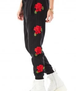 CARMAR ROSE EMBROIDERED SWEATPANTS