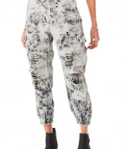 CARMAR BLEACH DYE CARGO PANT