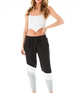 CARMAR DIAGONAL COLOR BLOCK SWEATPANTS