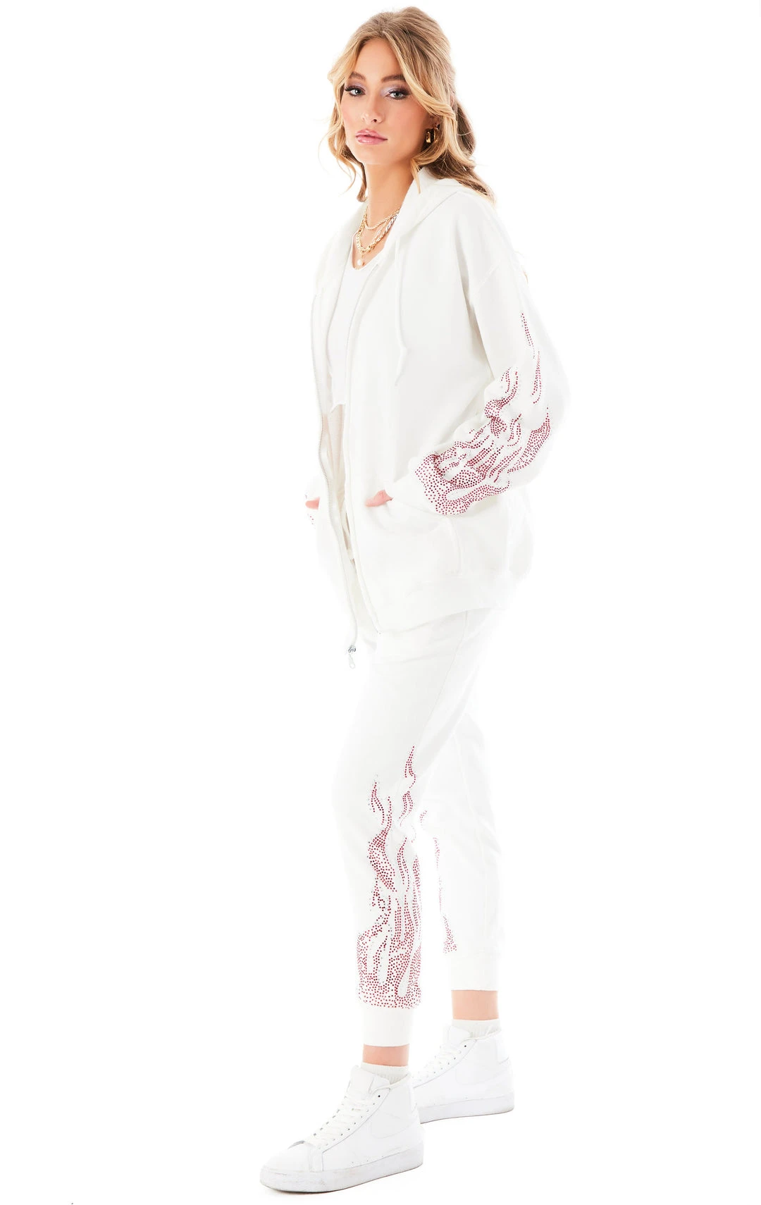 CARMAR RHINESTONE FLAME SWEATPANTS 6 CARMAR RHINESTONE FLAME SWEATPANTS