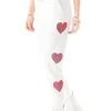 CARMAR RHINESTONE HEART SWEATPANTS