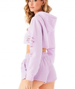 CARMAR RIPPED CROPPED HOODIE SWEATSHIRTS 15 CARMAR RIPPED CROPPED HOODIE SWEATSHIRTS