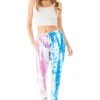 CARMAR SPLICED TIE DYE SWEATPANTS