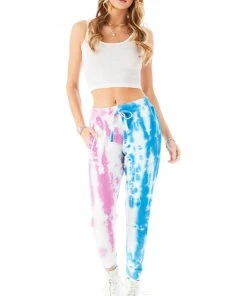 CARMAR SPLICED TIE DYE SWEATPANTS