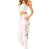 CARMAR ROSE EMBROIDERED TIE DYE SWEATPANTS 1 CARMAR ROSE EMBROIDERED TIE DYE SWEATPANTS