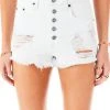 CARMAR TITANIA EXPOSED BUTTON DENIM SHORTS