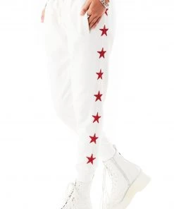 CARMAR RED STAR PATCH SWEATPANTS