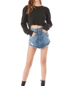 Carmar Denim LEATRICE RAMONA BUTTON FRONT SKIRT SALE