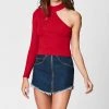 Carmar Denim SALE CUT OUT SHOULDER SWEATER