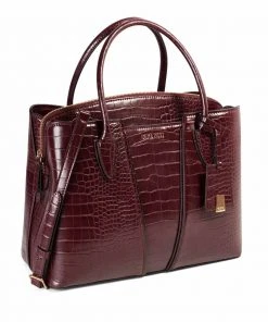 Nine West Handbags Lorraine Large Jet Set Satchel