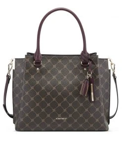 Nine West Handbags Imogen Lrg Jet Set Satchel