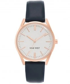 Nine West Watches Classic Strap Watch