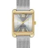 Nine West Watches Rectangular Case Mesh Bracelet Watch