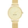 Nine West Watches Minimalist Mesh Bracelet Watch