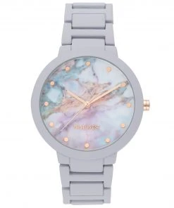 Nine West Watches Marbleized Dial Bracelet Watch