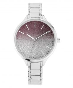 Nine West Watches Glitter Ombre Dial Watch