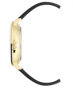 Nine West Watches Two-Tone Bezel Strap Watch