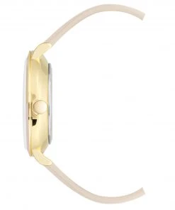 Nine West Watches Two-Tone Bezel Strap Watch