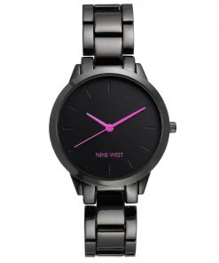Nine West Watches Gunmetal Bracelet Watch