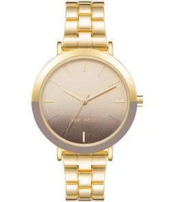 Nine West Watches Two-Tone Bezel Bracelet Watch