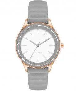 Nine West Watches Textured Strap Watch