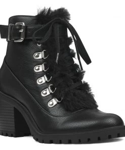 Nine West Iagree Lace Up Booties Boots & Booties