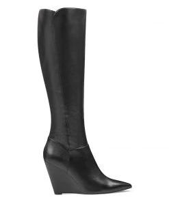 Nine West Varin Wide Calf Wedge Boots Boots & Booties