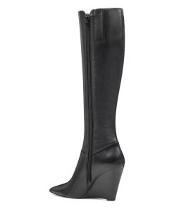 Nine West Varin Wide Calf Wedge Boots Boots & Booties