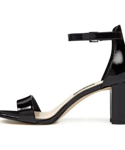 Nine West Pruce Ankle Strap Block Heel Sandals Shoes