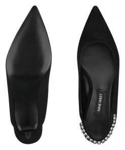 Nine West Heels Quassin Embellished Slingback Pumps