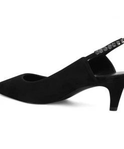 Nine West Heels Quassin Embellished Slingback Pumps