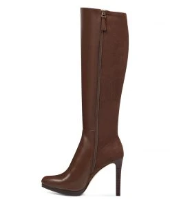 Nine West Quizme Wide Calf Platform Boots High Impact Platforms