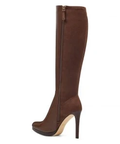 Nine West Quizme Wide Calf Platform Boots High Impact Platforms