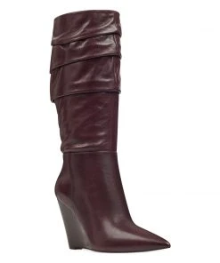 Nine West Boots & Booties Vernese Scrunched Wedge Boots