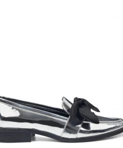 Nine West Weeping Bow Loafers Metallic Mindset