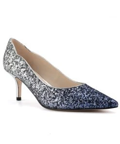Nine West Abaline Pointy Toe Pumps Metallic Mindset