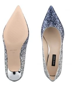 Nine West Abaline Pointy Toe Pumps Metallic Mindset
