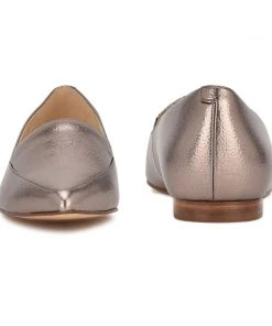Nine West Abay Smoking Flats Metallic Mindset