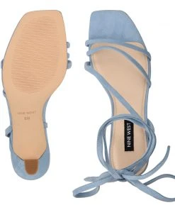 Nine West Lace It Up Agnes Ankle Wrap Heeled Sandal