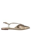 Nine West Aida Slingback Pointy Toe Flats Metallic Mindset