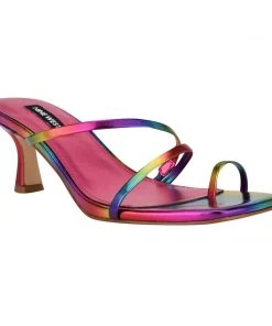 Nine West Color Pop Aila Heeled Slide Sandals