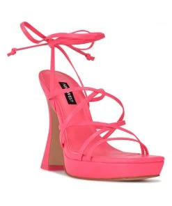 Nine West Ailey Ankle Wrap Platform Sandals