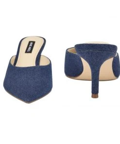 Nine West Ali Pointy Toe Mules Heels