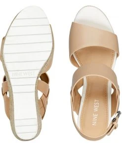 Nine West Alivia Open Toe Wedge Sandals Weave Got You