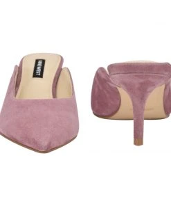 Nine West Angle Pointy Toe Mules Heels