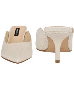Nine West Angle Pointy Toe Mules Heels