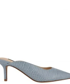 Nine West Angle Pointy Toe Mules Heels