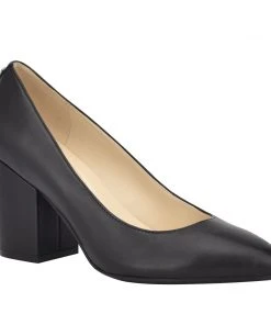 Nine West Heels Ani 9x9 Block Heel Pumps