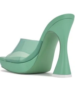 Nine West Y2K Revival Ansel Platform Slide Sandals