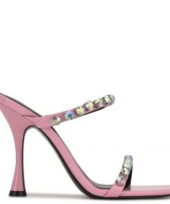 Nine West Color Pop Aria Heeled Slide Sandals